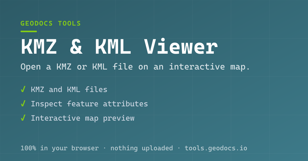 Visualizar KMZ e KML Online | Geodocs Tools